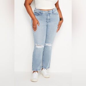 NWT Size 24W - GOOD AMERICAN SOFT-TECH GOOD LEGS STRAIGHT JEANS